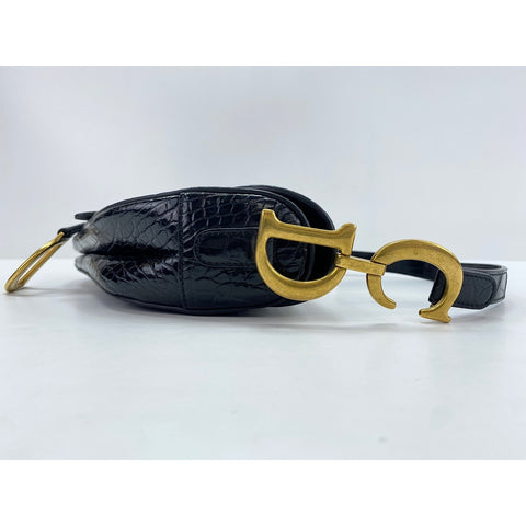 Christian Dior saddle Shoulder Bag black WS33915