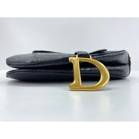 Christian Dior saddle Shoulder Bag black WS33915