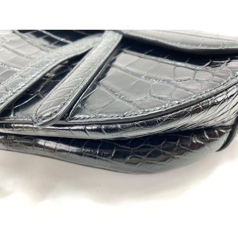Christian Dior saddle Shoulder Bag black WS33915