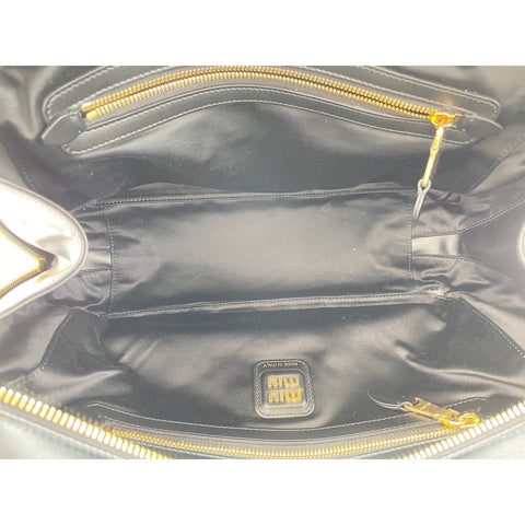 Miu Miu Bow Bag Handbag black WS33922