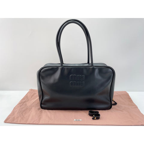 Miu Miu Bow Bag Handbag black WS33922