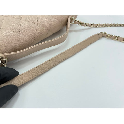 CHANEL business affinity Shoulder Bag beige WS33936