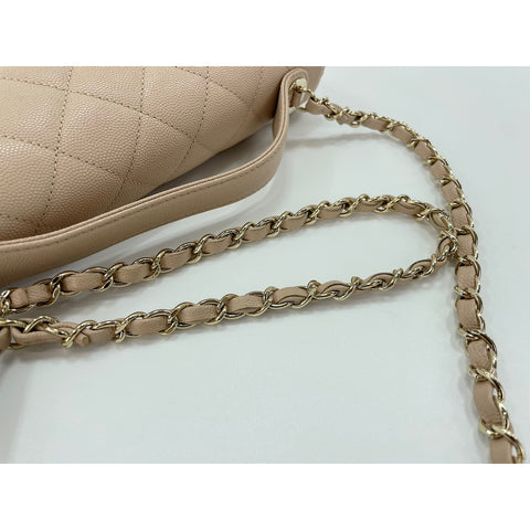CHANEL business affinity Shoulder Bag beige WS33936