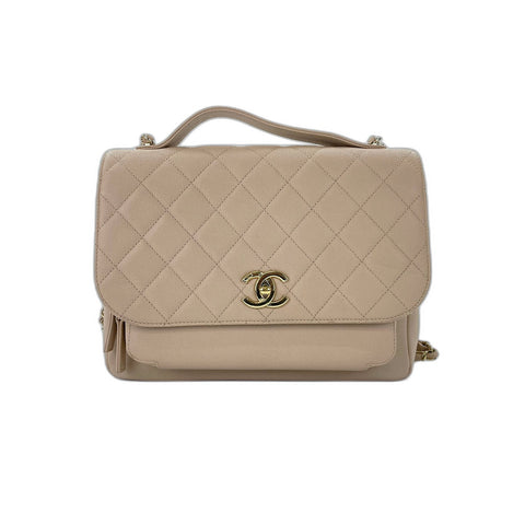 CHANEL business affinity Shoulder Bag beige WS33936