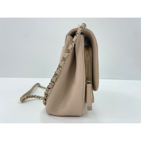 CHANEL business affinity Shoulder Bag beige WS33936
