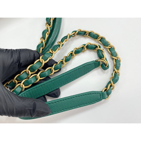 CHANEL Coco Handle S Handbag green WS33937