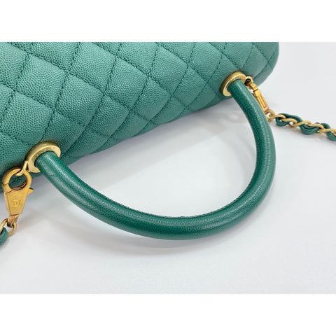 CHANEL Coco Handle S Handbag green WS33937
