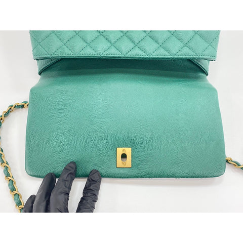 CHANEL Coco Handle S Handbag green WS33937