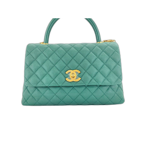 CHANEL Coco Handle S Handbag green WS33937