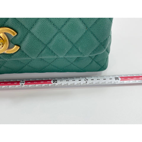 CHANEL Coco Handle S Handbag green WS33937