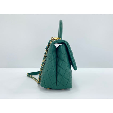 CHANEL Coco Handle S Handbag green WS33937