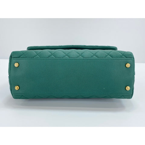 CHANEL Coco Handle S Handbag green WS33937