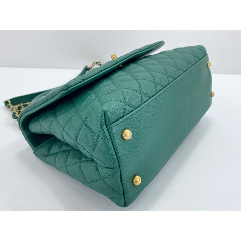 CHANEL Coco Handle S Handbag green WS33937