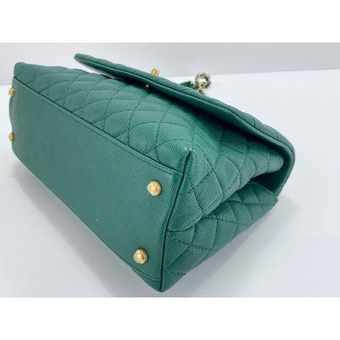 CHANEL Coco Handle S Handbag green WS33937