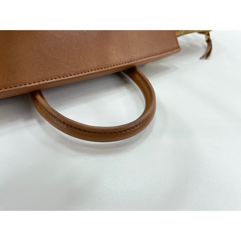 CELINE Little Luggage Handbag Brown WS33952