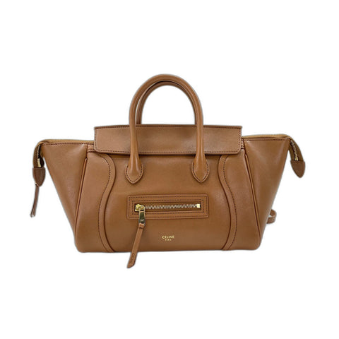 CELINE Little Luggage Handbag Brown WS33952