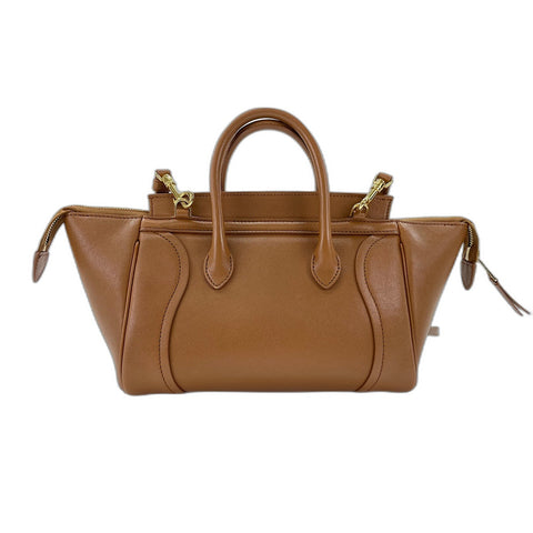 CELINE Little Luggage Handbag Brown WS33952