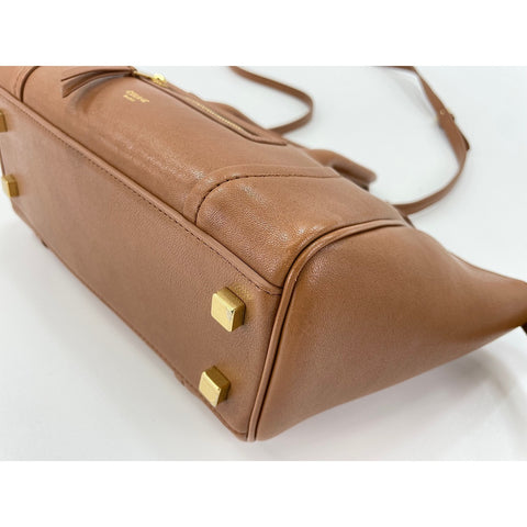CELINE Little Luggage Handbag Brown WS33952