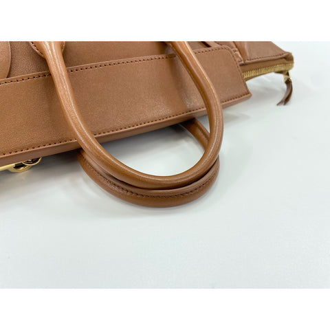 CELINE Little Luggage Handbag Brown WS33952