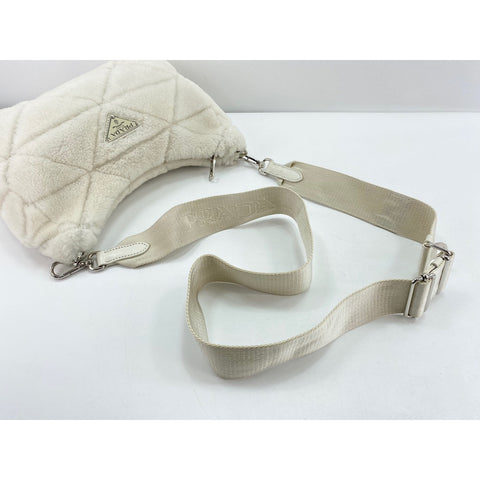 PRADA Shoulder Bag white WS33966