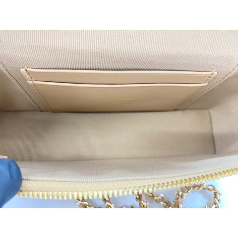 CHANEL Matrasse Shoulder Bag beige WS33971