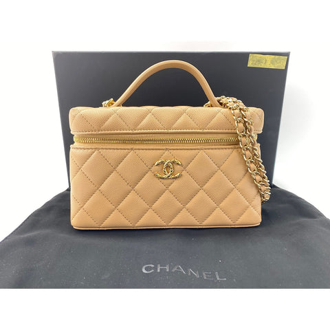 CHANEL Matrasse Shoulder Bag beige WS33971