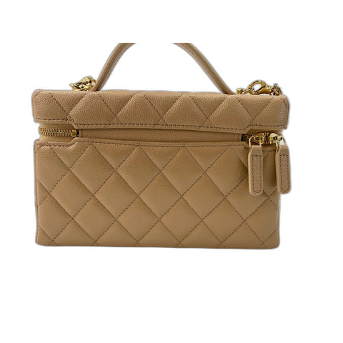 CHANEL Matrasse Shoulder Bag beige WS33971