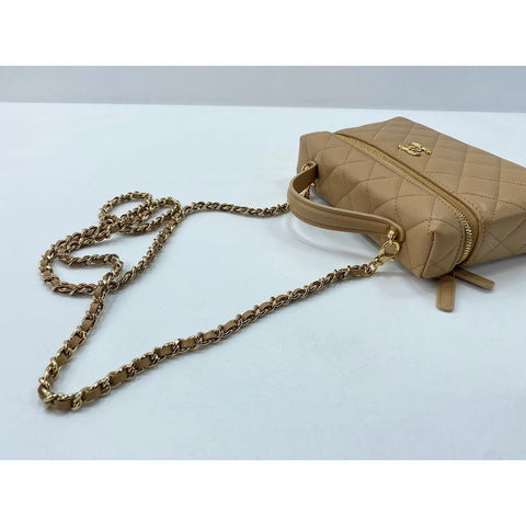 CHANEL Matrasse Shoulder Bag beige WS33971
