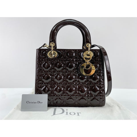 Christian Dior Lady Christian Dior Handbag Brown WS33972