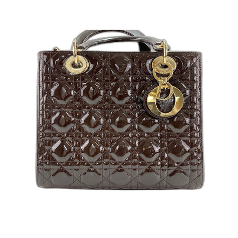 Christian Dior Lady Christian Dior Handbag Brown WS33972