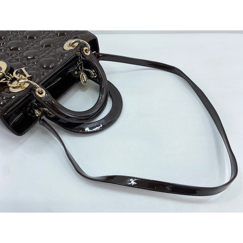Christian Dior Lady Christian Dior Handbag Brown WS33972