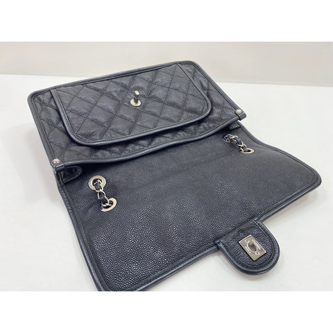 CHANEL French Riviera 31 Shoulder Bag black WS33976