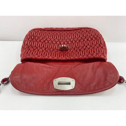 Miu Miu Materasse Shoulder Bag Red WS33978