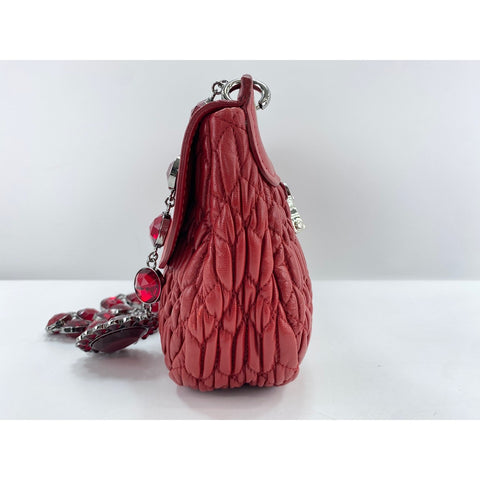 Miu Miu Materasse Shoulder Bag Red WS33978
