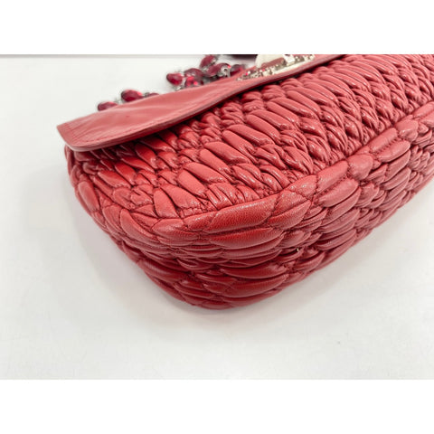 Miu Miu Materasse Shoulder Bag Red WS33978