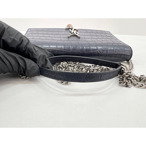 SAINT LAURENT PARIS Kate Shoulder Bag Navy WS33979