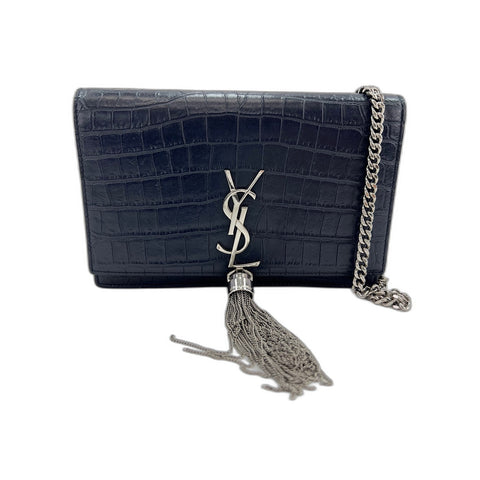 SAINT LAURENT PARIS Kate Shoulder Bag Navy WS33979