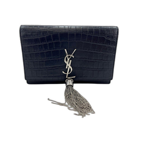 SAINT LAURENT PARIS Kate Shoulder Bag Navy WS33979