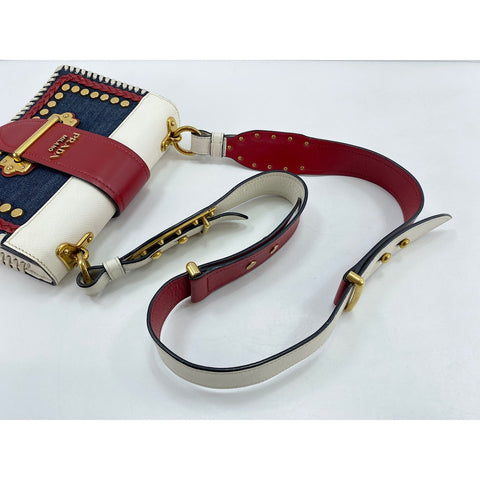PRADA Kaye Shoulder Bag Navy WS33983