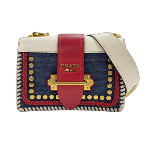PRADA Kaye Shoulder Bag Navy WS33983