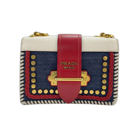 PRADA Kaye Shoulder Bag Navy WS33983