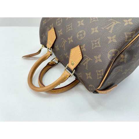 LOUIS VUITTON Speedy 25 Handbag Brown WS33984