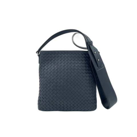 BOTTEGAVENETA INTRECCIATO Shoulder Bag Navy WS33987