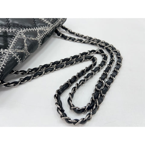 CHANEL patchwork Shoulder Bag black WS33992