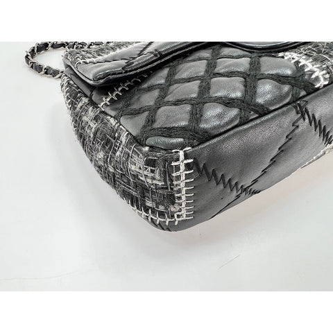 CHANEL patchwork Shoulder Bag black WS33992