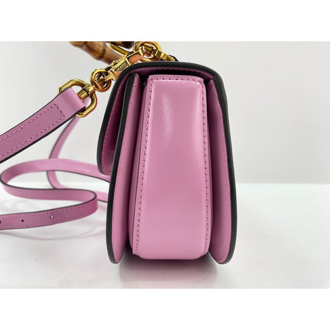 GUCCI Bamboo Handbag pink WS33994