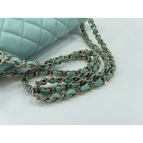 CHANEL Matrasse 25 Shoulder Bag blue WS33995