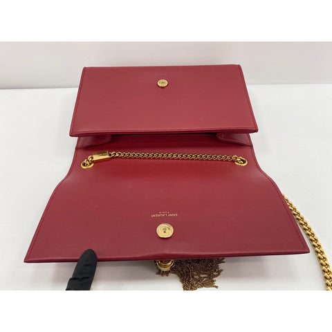 SAINT LAURENT PARIS Kate Shoulder Bag Red WS33998