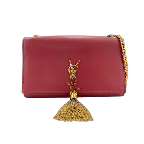 SAINT LAURENT PARIS Kate Shoulder Bag Red WS33998