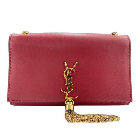 SAINT LAURENT PARIS Kate Shoulder Bag Red WS33998